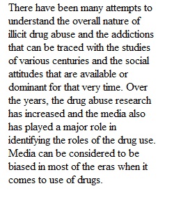 Week 3- Bias vs Objectivity in the Media - Drugs and Society